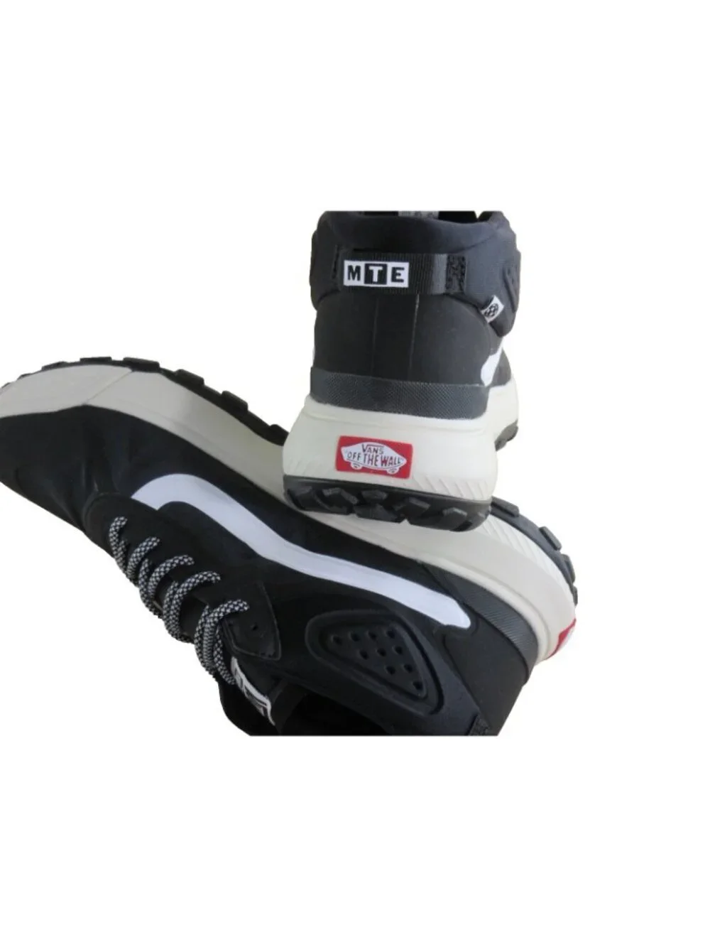 Vans Men's Mte Crosspath Mid Trail Shoes Black White All Weather Sizes NEW
